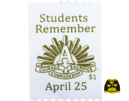 ANZAC RIBBONS ON SALE AT THE OFFICE